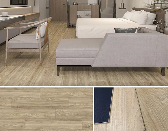 SPC Light Wood Vinyl Flooring Application Scenario