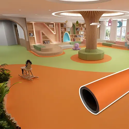 Orange Vinyl Flooring