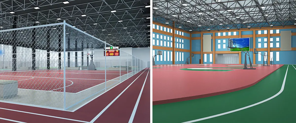 Sports venues-basketball courts