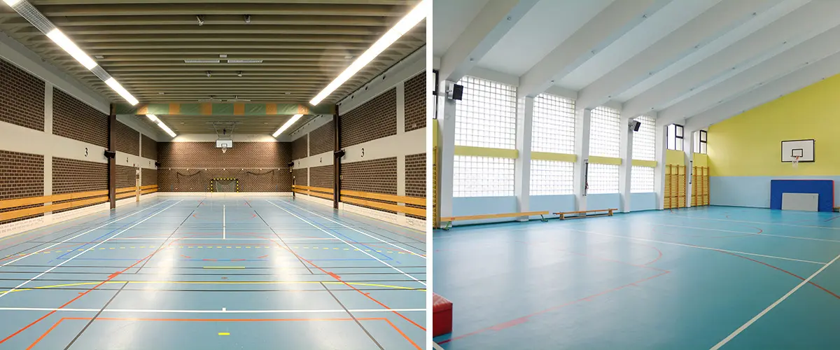Sports venues-basketball courts