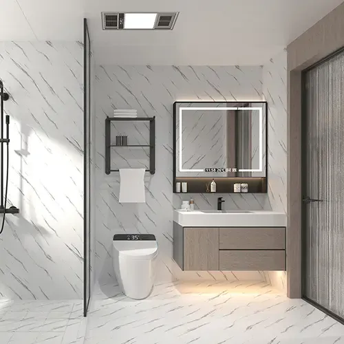 Waterproof SPC Wall Panel for Bathroom and Kitchen