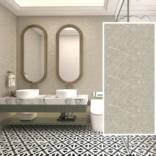 Decorative Stone Pattern SPC Wall Panel for Bathroom