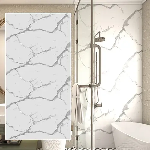 Full Height Stone SPC Wall Cladding for Bathroom