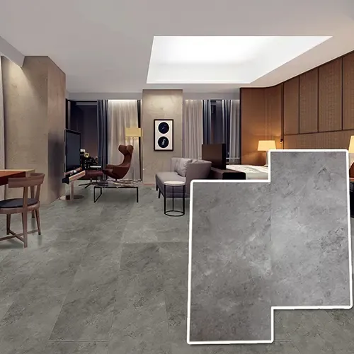 Urban Concrete Gray SPC Vinyl Plank