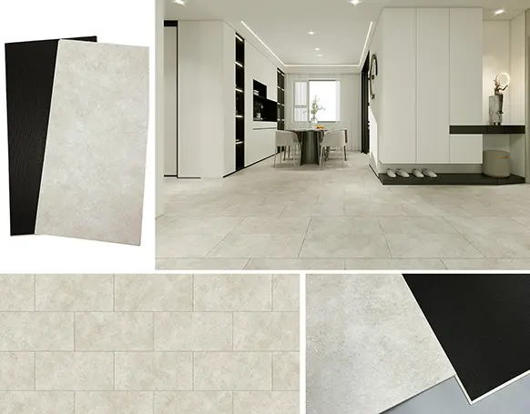 Urban Loft Cement Grey SPC Tile Application