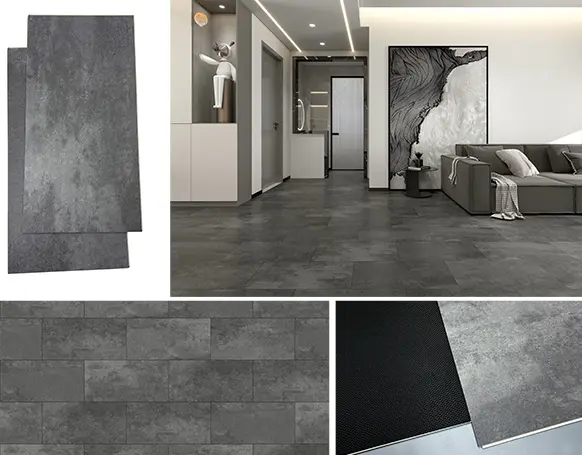Concrete Urban Gray SPC Flooring-Color SPC Flooring Application
