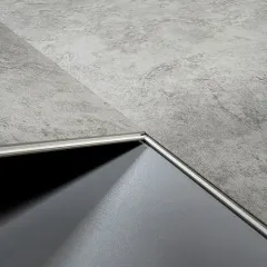 Modern Light Grey Stone Look SPC Flooring Tile