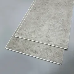 Modern Light Grey Stone Look SPC Flooring Tile