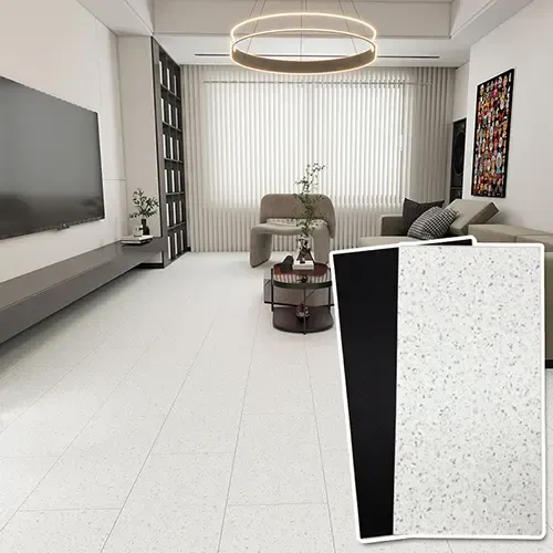 SPC White Terrazzo Flooring