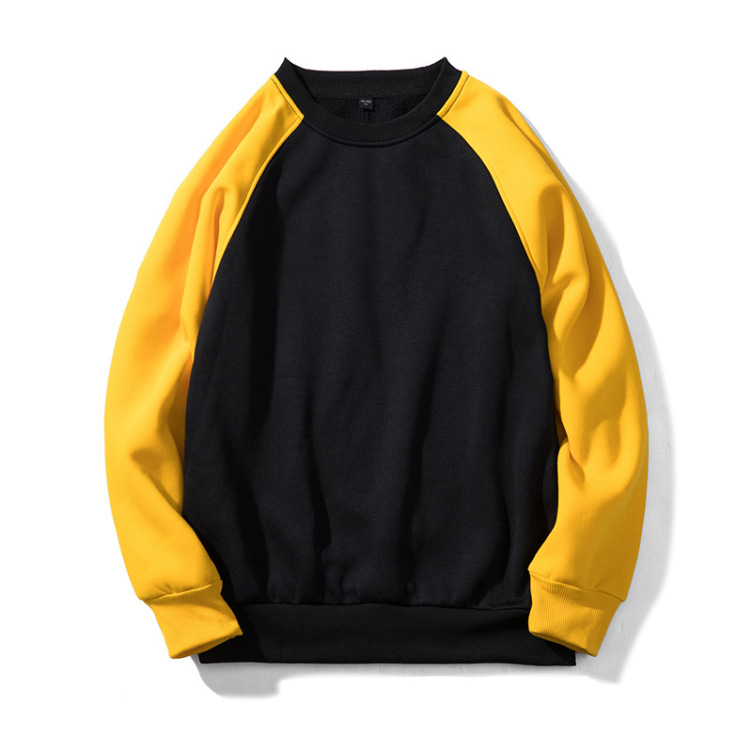 Custom Logo Men's Crew Neck Blank Pullover Sweatshirt Solid Color Oversized Sweatshirt