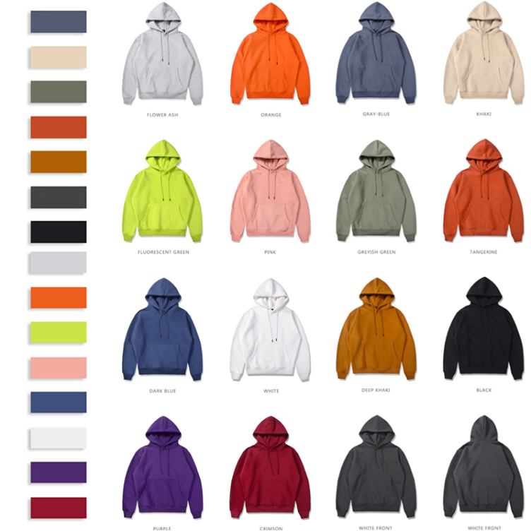 High Quality 100% Cotton Oversized Wholesale Customized Men's Embroidered Print Logo Hoodie