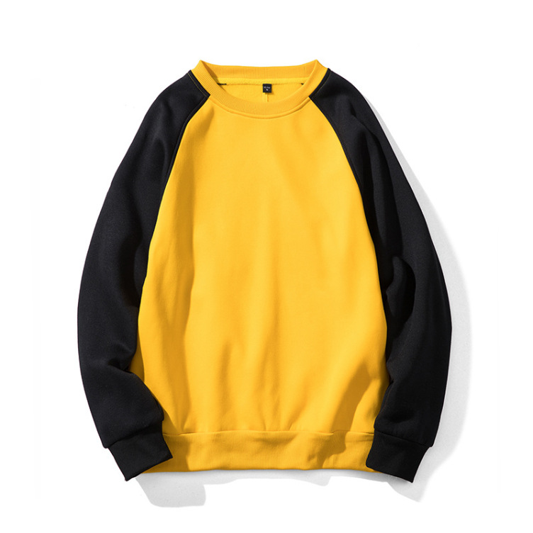 Custom Logo Men's Crew Neck Blank Pullover Sweatshirt Solid Color Oversized Sweatshirt
