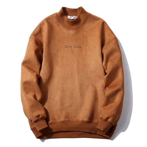 Custom oversized mens embroidered high quality crewneck sweatshirts