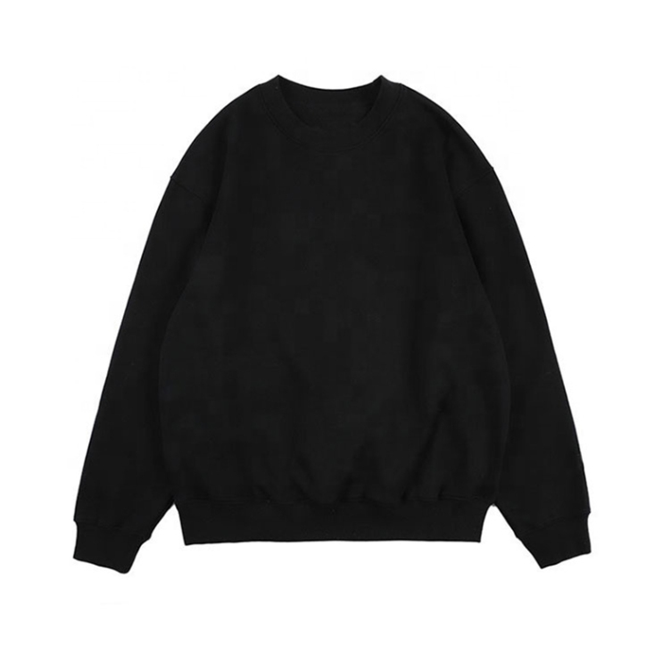 Blank Quality Cotton Oversized Sweatshirt Oem Custom Print Logo Polyester Vintage Crewneck Men Sweatshirt