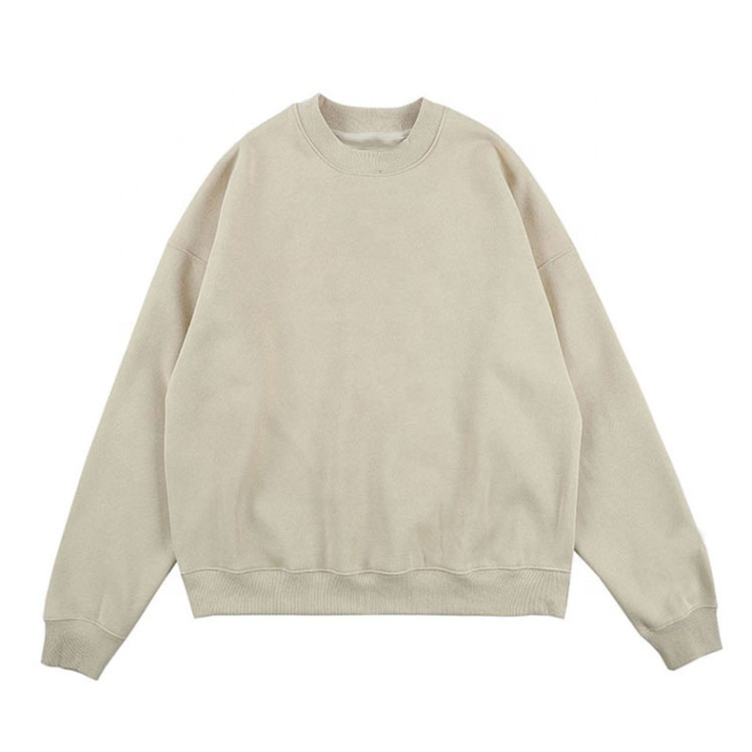 Blank Quality Cotton Oversized Sweatshirt Oem Custom Print Logo Polyester Vintage Crewneck Men Sweatshirt