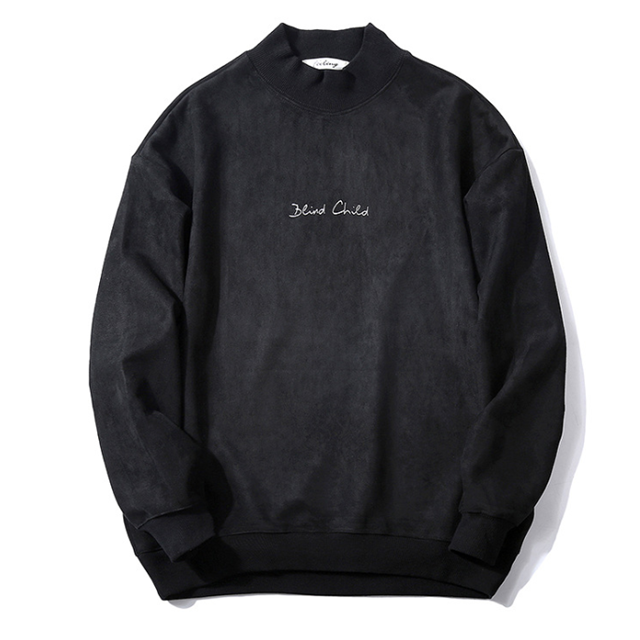 Custom oversized mens embroidered high quality crewneck sweatshirts