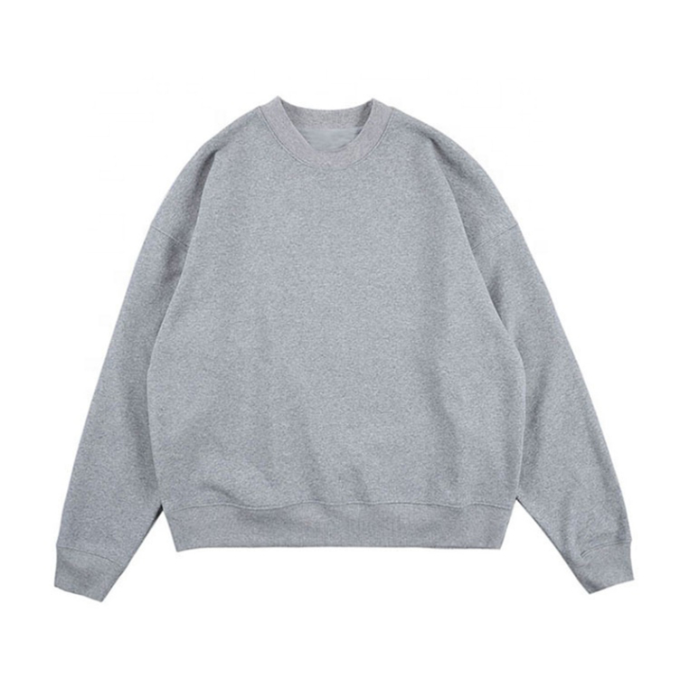 Blank Quality Cotton Oversized Sweatshirt Oem Custom Print Logo Polyester Vintage Crewneck Men Sweatshirt