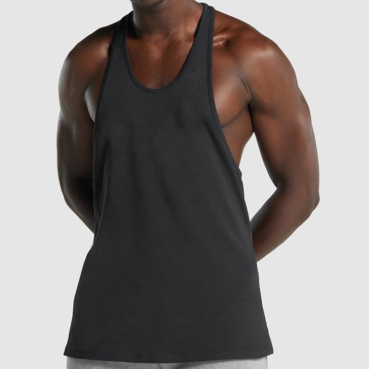 fitness running muscle workout homme tank top custom organic cotton blank mens bodybuilding stringer gym singlet