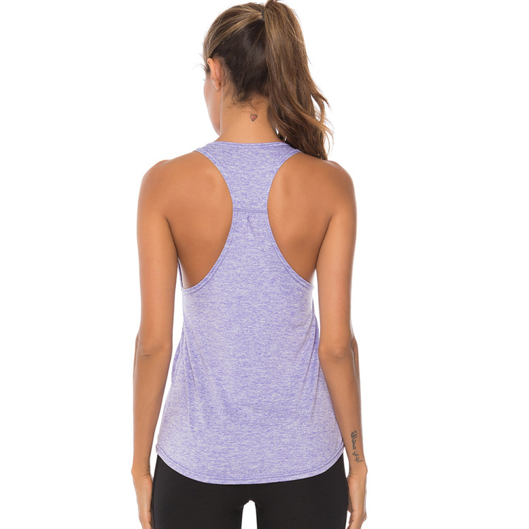 nylon polyester spandex summer tank top for women lower neck loose soft sleeveless vest