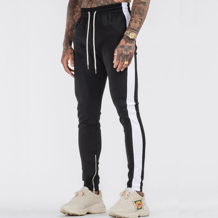 Casual Style Summer Season Men's Trousers Fit Color Matching Sport Pant