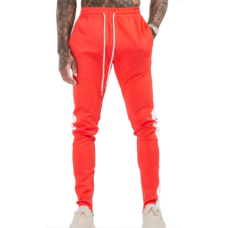 Casual Style Summer Season Men's Trousers Fit Color Matching Sport Pant