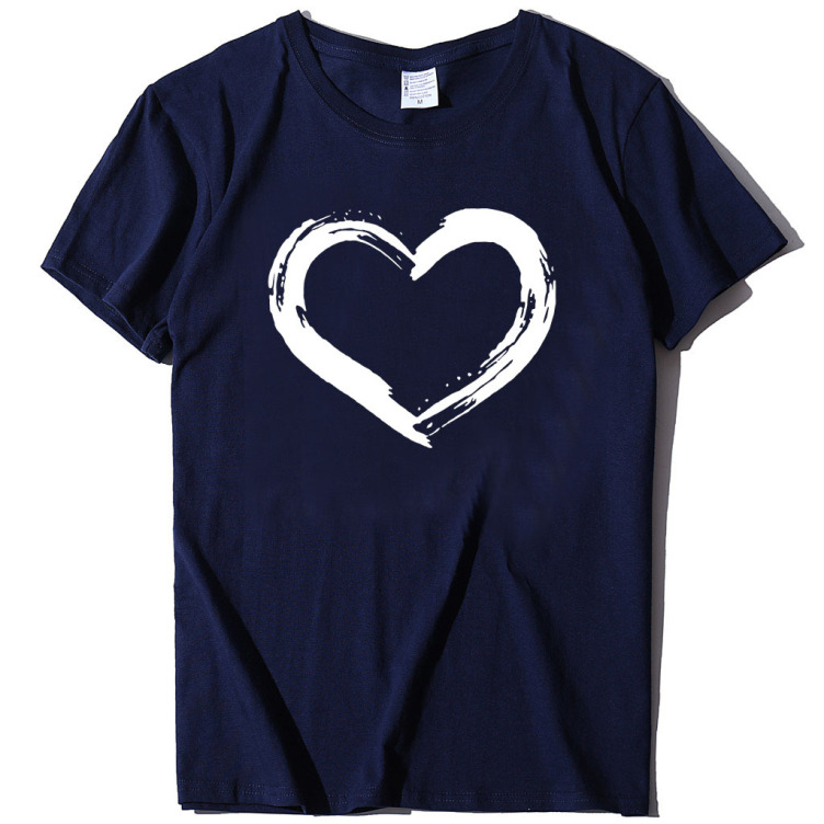 Fashion New Women's Love Print Short Sleeve T-Shirt