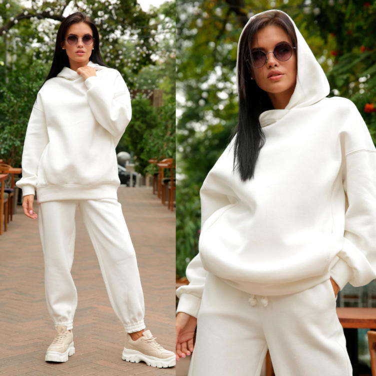 Fall 2021 Custom Cotton 2 Piece Set Womens Jogging Suits Hoodies Tracksuit Joggers Set