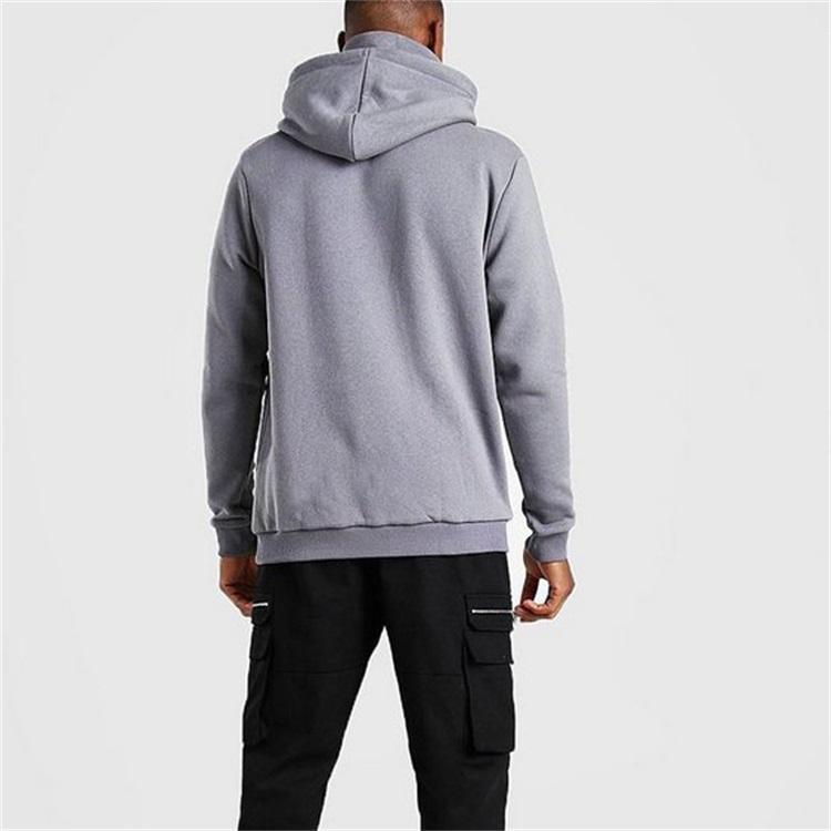 Lanwo Streetwear Kangaroo Pocket Hoodie For Men Custom Print Logo 600 Gsm Cotton Slim Fit Zip Snood Running Ninja Hoodie