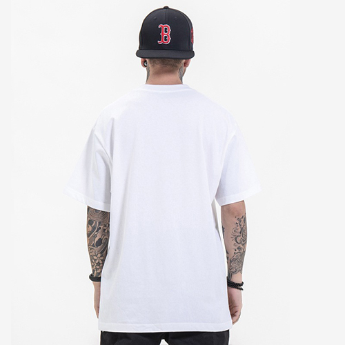 Hipster hip hop rap dark style character print oversize short sleeve t-shirt