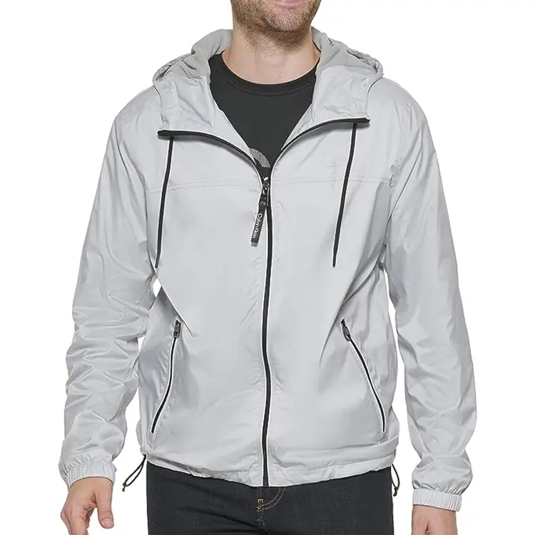 Outdoor Wear Custom Design High Quality Blank Breathable Sustainable Polyester Cotton Men Jacket