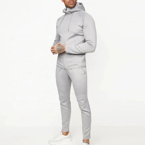 Men's Embroidery Polyester Jogger Sweatsuit Two Piece Set Plus Size Tech Fleece Hoodie Unbranded Full Zip Up Tracksuit For Men