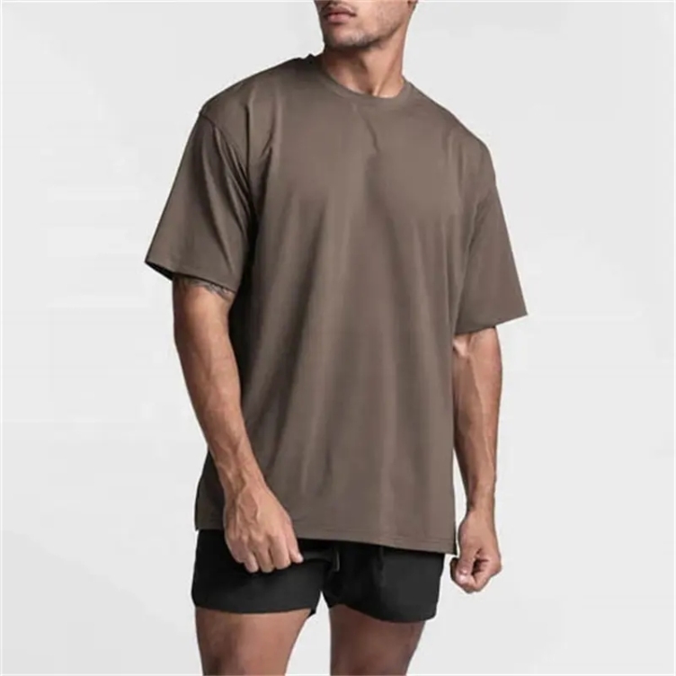New Design Cotton Jogging Gym Loose Fit 100% Cotton Oversized Tee Shirt Short Sleeves Acid Wash Men T Shirts