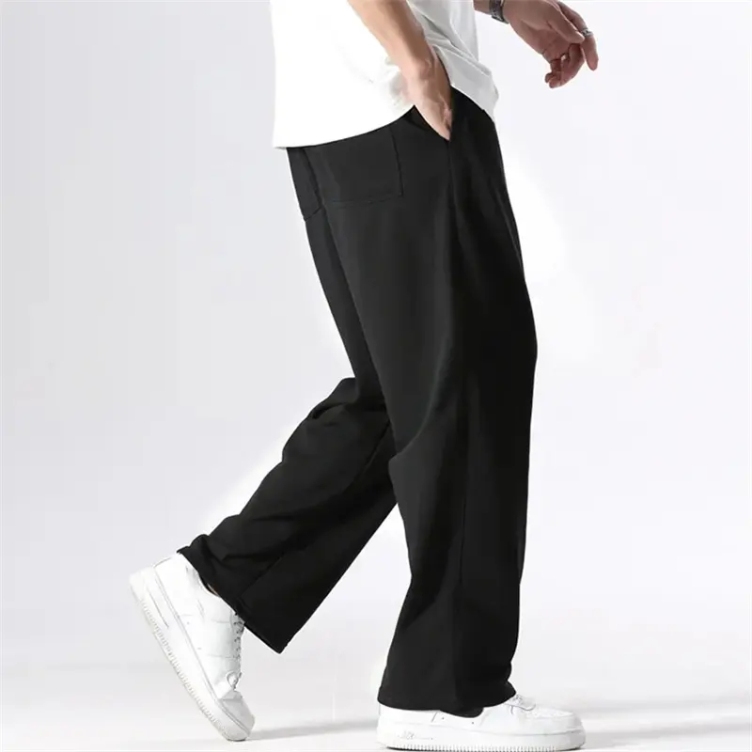 Custom Joggers Men's Loose Slim Fit Sport Trouser Wide Leg Casual Sports Street Wear Elastic Waist Band Men Jogger Pants