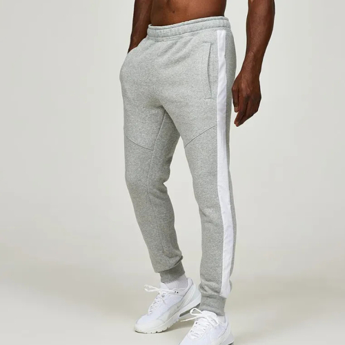 High Quality Jogger Pants Bottoms Zip Slim Fit Straight Leg Tracksuit Sweatpants Sportswear Men Tech Fleece Pants Side Stripe