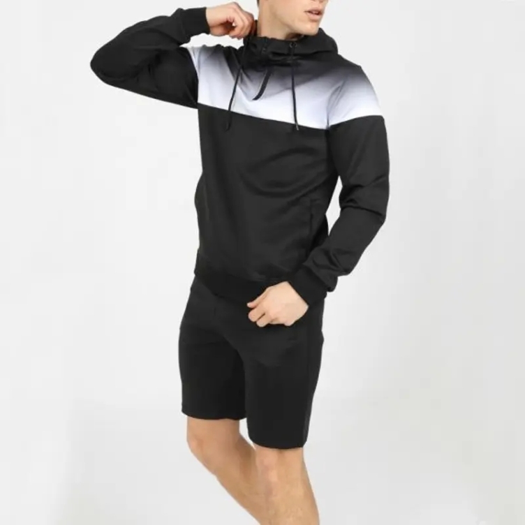 Men's Summer Hoodie Set Sweatshirt Shorts Gym Shorts Sets For Men Short Set