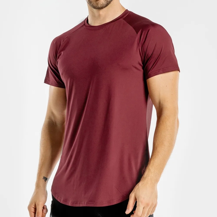Odm Men's Printing Logo Designer Fitted T Shirt Round Neck Short Sleeve Boys Sports Fitness Running Gym Compressed T-shirt