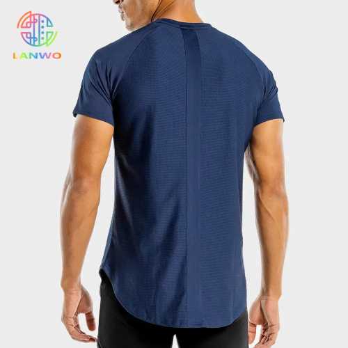 Odm Men's Printing Logo Designer Fitted T Shirt Round Neck Short Sleeve Boys Sports Fitness Running Gym Compressed T-shirt