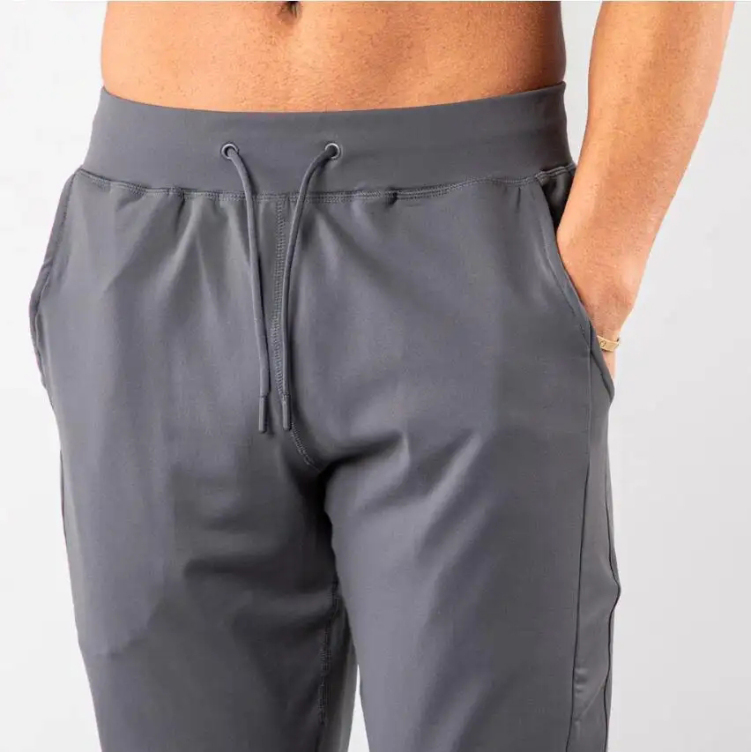 Custom Men Premium High Quality Nylon Spandex Slim Fit Sports Sweatpants Tapered Training Gym Fitness Jogger For Men