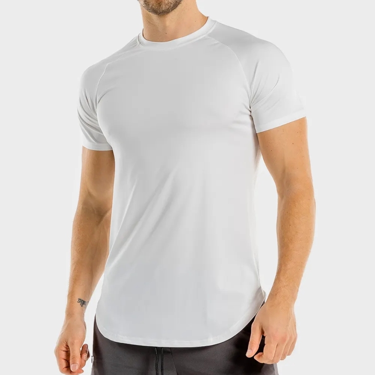 Odm Men's Printing Logo Designer Fitted T Shirt Round Neck Short Sleeve Boys Sports Fitness Running Gym Compressed T-shirt