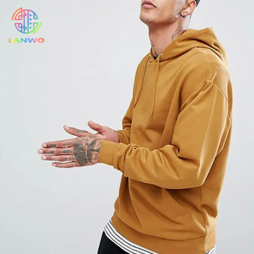 High Quality Fashion Super Comfort Long Sleeve Plain 100%cotton Custom Oversized Hoodie Men's French Terry