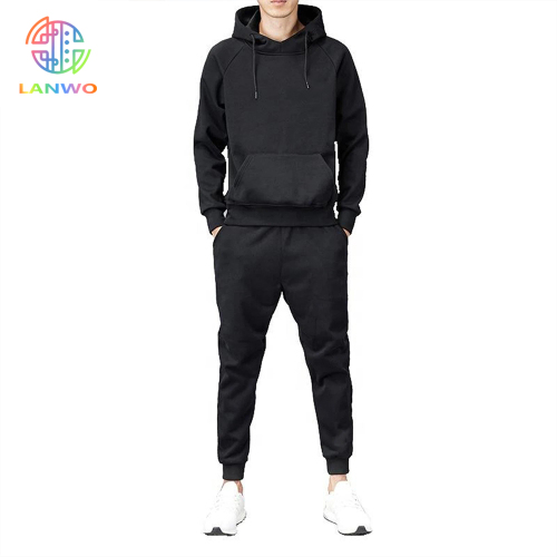 High Quality Custom Logo Jogger 2 Piece Cotton Fitness Clothing Tracksuits Jogging Sportsuit Men Hoodie With Sweatpants