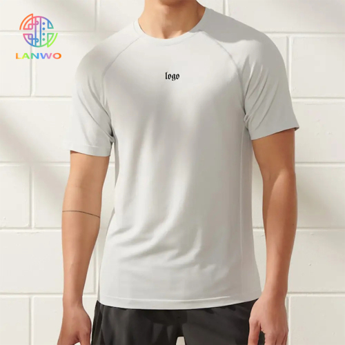 Custom Quick-drying T-shirt Men's Loose Breathable Sports Fitness Clothes Running Training Gym Mens T-shirt Fitness