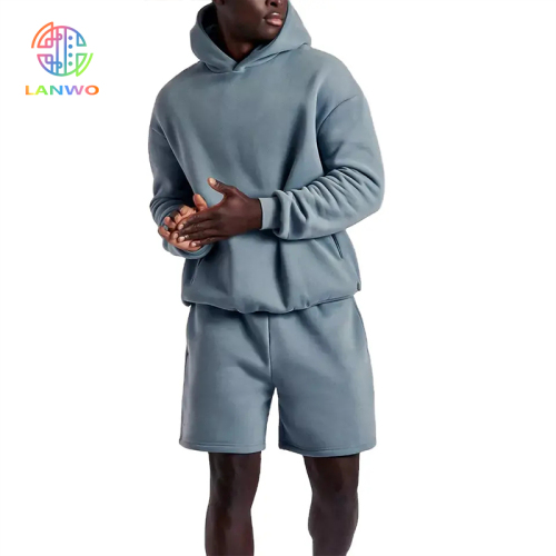 Oem Men Track Suits Cotton Sweatsuit Pocket Sweatshirts Hoodies Joggers Set 2 Piece Mens Jogger Set
