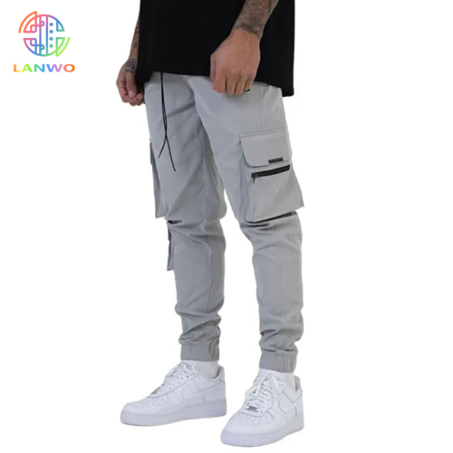 Factory Wholesale Oem Casual Nylon Tech Pants Track Pants Quickly Dry Cargo Pants Men With Mulit Proket