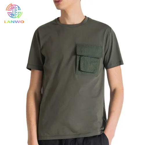Men's 100% Cotton Blank T Shirts High Quality Rib Crew Neck Normal Fitting Custom Logo Design Slim Fit T-shirt For Men