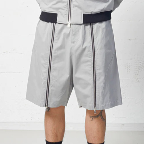 2023 Streetwear Men Custom Design Logo Blank Nylon Shorts Hip Hop Zipper Patchwork Cargo Shorts For Men Plus Size Men'S Shorts