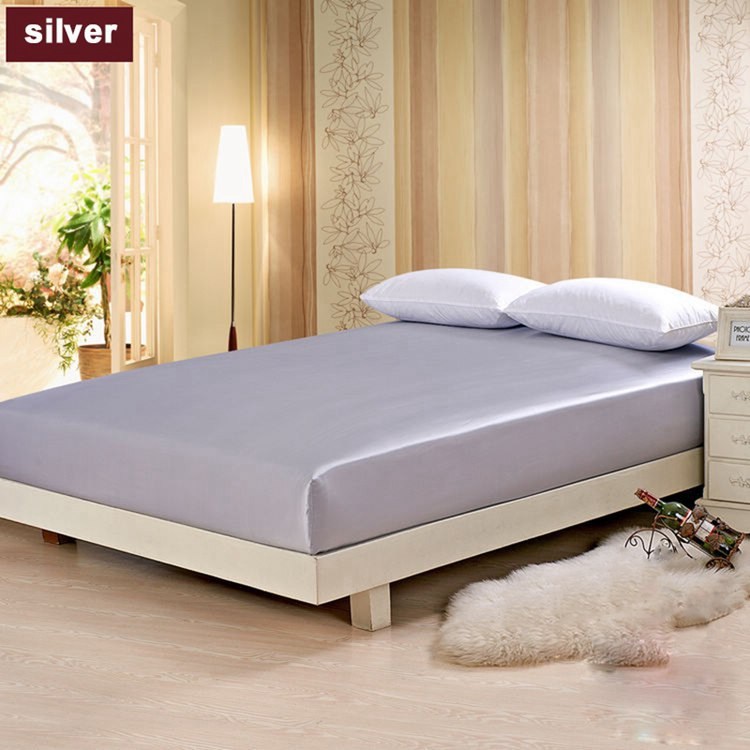 1pc 19 Momme 100% Pure Mulberry Silk Fitted Sheets / Bottom Sheets