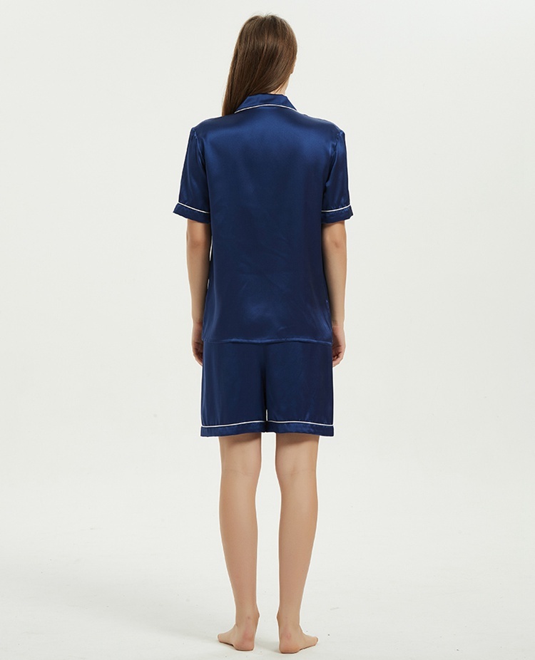 Women's 100% Pure Mulberry Silk Short Sleeve Pajama Set