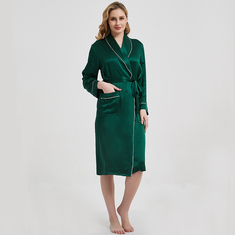 Sexy Green Bridal Silk Satin Robe With Faux Fur Trim, Bridesmaid Gown,  Luxury Dressing Gown, Gifts For Her, Black, Pink - Wedding Jackets / Wrap -  AliExpress