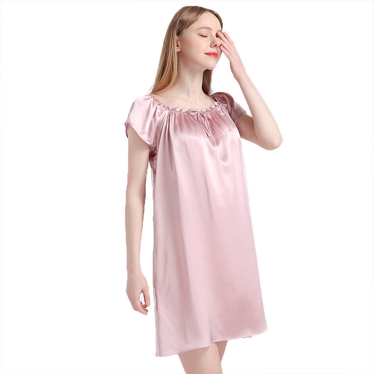 open lace back dress Girls L/S Princess Tea Nightgown, White/Pink / 2T / TGN main image 0